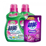 超能 植翠低泡洗衣液 （3.5kg*2+柔顺剂 1kg） *2件