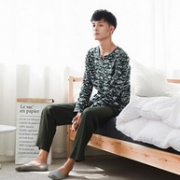 网易严选 设计师款 男式森林绿梭织长裤