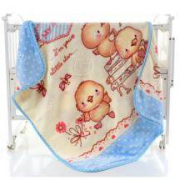倍呵 婴幼儿童双层加厚拉舍尔云毯 105*120cm