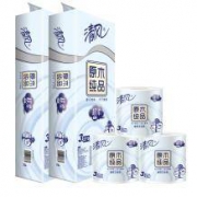 历史低价： 清风 超柔纯品 卷纸 3层 270段*20卷 *4件