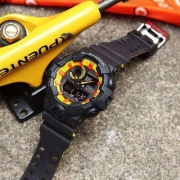 限Prime会员，Casio 卡西欧 G-SHOCK 烈日之城系列 GA-700BY-1A男士背光防水运动手表