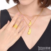 Prime Day，Chow Sang Sang 周生生 86820P 爱情密语羽毛足金吊坠 2.31g