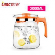 紫丁香 大容量玻璃壶 凉水壶 2L