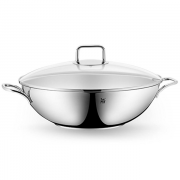 福腾宝（WMF）     不锈钢中式炒锅32cm 含玻璃锅盖