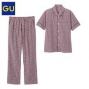 直降一百：GU 男子居家睡衣套装（格子款）