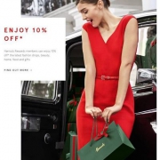 Harrods年中大促，全场服饰、箱包、鞋履、美妆等全场9折