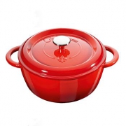 Fontignac 芳庭 珐琅铸铁锅 24cm 樱桃红 +凑单品