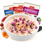 4.9分好评，皇麦世家 果蔬燕麦片 360g*3盒