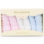 PurCotton 全棉时代 婴儿纱布方巾 25x25cm 6片 *3件