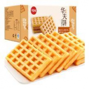 百草味 早餐食品糕点 原味 华夫饼 1kg*2件
