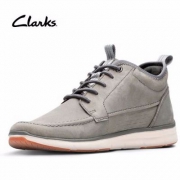 18新款，Clarks 其乐 Orson Mid 男士真皮系带透气休闲鞋 Prime会员免费直邮含税