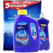 Finish 亮碟 洗碗机专用洗涤粉剂1kg+漂洗剂亮碟剂500ml+专用盐2kg