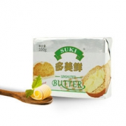 SUKI 多美鲜 淡味黄油块 200g+淡奶油 200g *4件