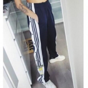 adidas 明星博主同款ADIBREAK“校裤“女款  蓝色