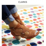 限尺码，Clarks 其乐 deloria Kay 女士踝带凉鞋 Prime会员免费直邮含税
