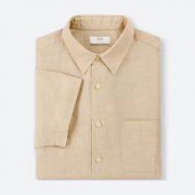 历史低价：UNIQLO 优衣库 404408 男士麻棉衬衫