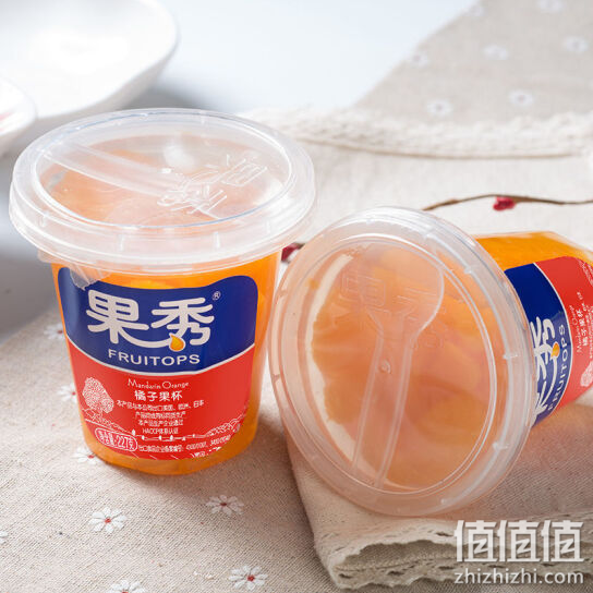果秀227g*8杯糖水型橘子水果罐头