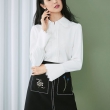 女士刺绣高腰A字裙