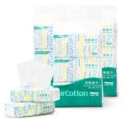 PurCotton 全棉时代 居家棉柔巾抽纸巾 20*20cm 100抽/包 6包/提*3