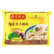 湾仔码头 上海菜肉大馄饨 青菜香菇猪肉口味 600g（30只）