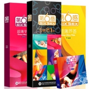 超薄爽滑# 第六感 进口超薄避孕套60只装