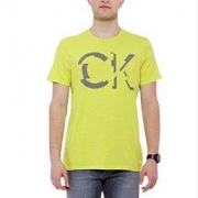 CALVIN KLEIN 卡尔文·克莱 403K242 男士圆领棉质LOGO短袖T恤