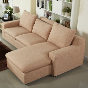 左右（zuoyou）  DZY2506 L型转角布艺沙发 3+躺位
