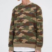 16日0点： PULL＆BEAR 05593502 男士迷彩印花卫衣