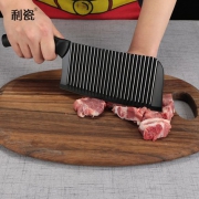 利瓷 波浪纹不粘菜刀 V型刀刃 分离耐用