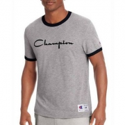限尺码，Champion 冠军牌 男士经典拼接圆领短袖T恤 T39474