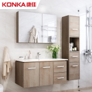 康佳（KONKA）  艾斯 实木免漆浴室柜组合套装 80cm（不含侧柜）