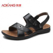 奥康 男子牛皮休闲凉鞋 165612226