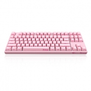 AKKO Ducky Zero 3087 87键原厂cherry轴PBT侧刻机械键盘 粉色 茶轴