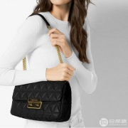 官网折后￥2730，MICHAEL Michael Kors 女士小羊皮菱格纹链条小号斜挎包