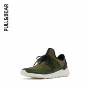PullAndBear 男士一体织袜套式跑鞋