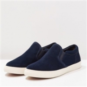 Clarks 其乐 Lander Step 男士一脚蹬休闲鞋 深蓝色