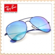 RAY BAN雷朋 RB3558 金属蓝色中性款时尚太阳眼镜