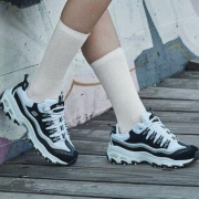 Skechers斯凯奇女 熊猫鞋D’lites休闲运动鞋11914