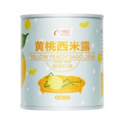 信钻 黄桃西米露罐头 整箱312g*6罐 冷藏一下味道一品