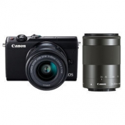 Canon 佳能 EOS M100 黑色双头套机（15-45mm镜头+55-200mm镜头）