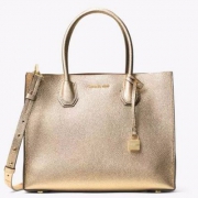 Michael Kors Mercer 女士真皮大号托特包 新低3.7折$93