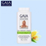 Gaia 天然有机玉米婴儿爽身痱子粉 100g