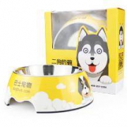 狗狗专车  巴士宠物 中型犬不锈钢狗粮碗