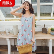 南极人 女士纯棉吊带睡裙