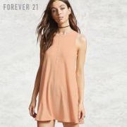 FOREVER 21 00103915 纯色无袖连衣裙