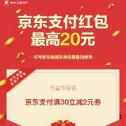 京东优惠券 领30-2支付券