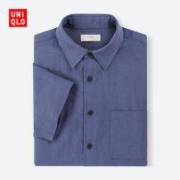 6日0点：UNIQLO 优衣库 404408  男士麻棉短袖衬衫