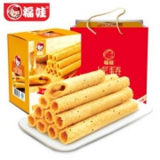 17点开始，福娃 七层手工鸡蛋卷礼盒装 384g 3口味