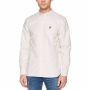 限M码，LYLE & SCOTT 苏格兰金鹰 Fine Stripe 男士纯棉细条纹长袖衬衫 Prime会员免费直邮