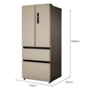 16日：Midea 美的 BCD-411WTPM(E) 411升 变频节能 多门冰箱